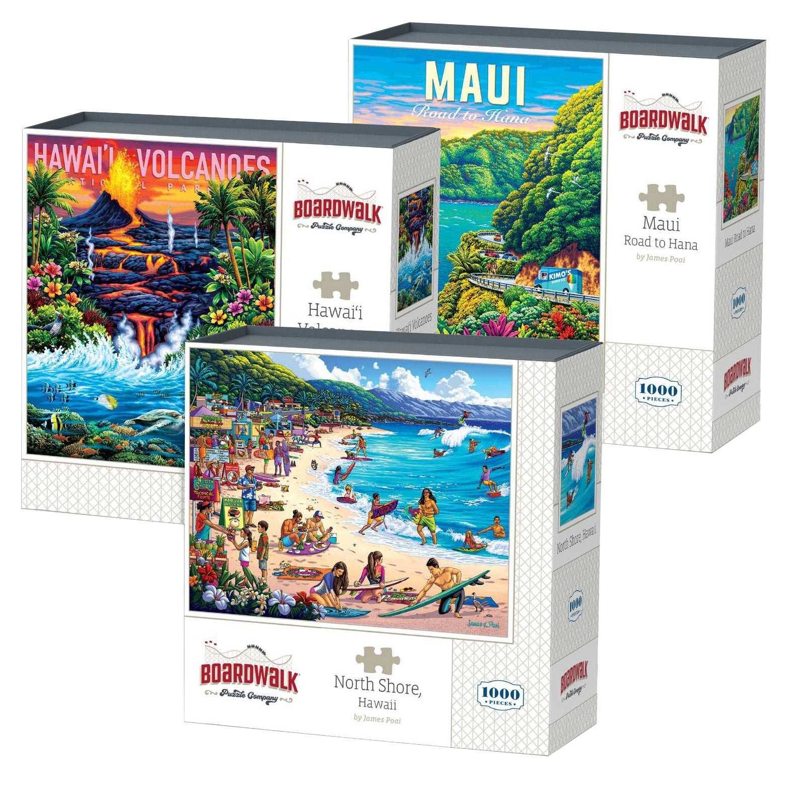 Boardwalk Assorted Jigsaw Puzzles, 3-pack - USA MEGA SHOP