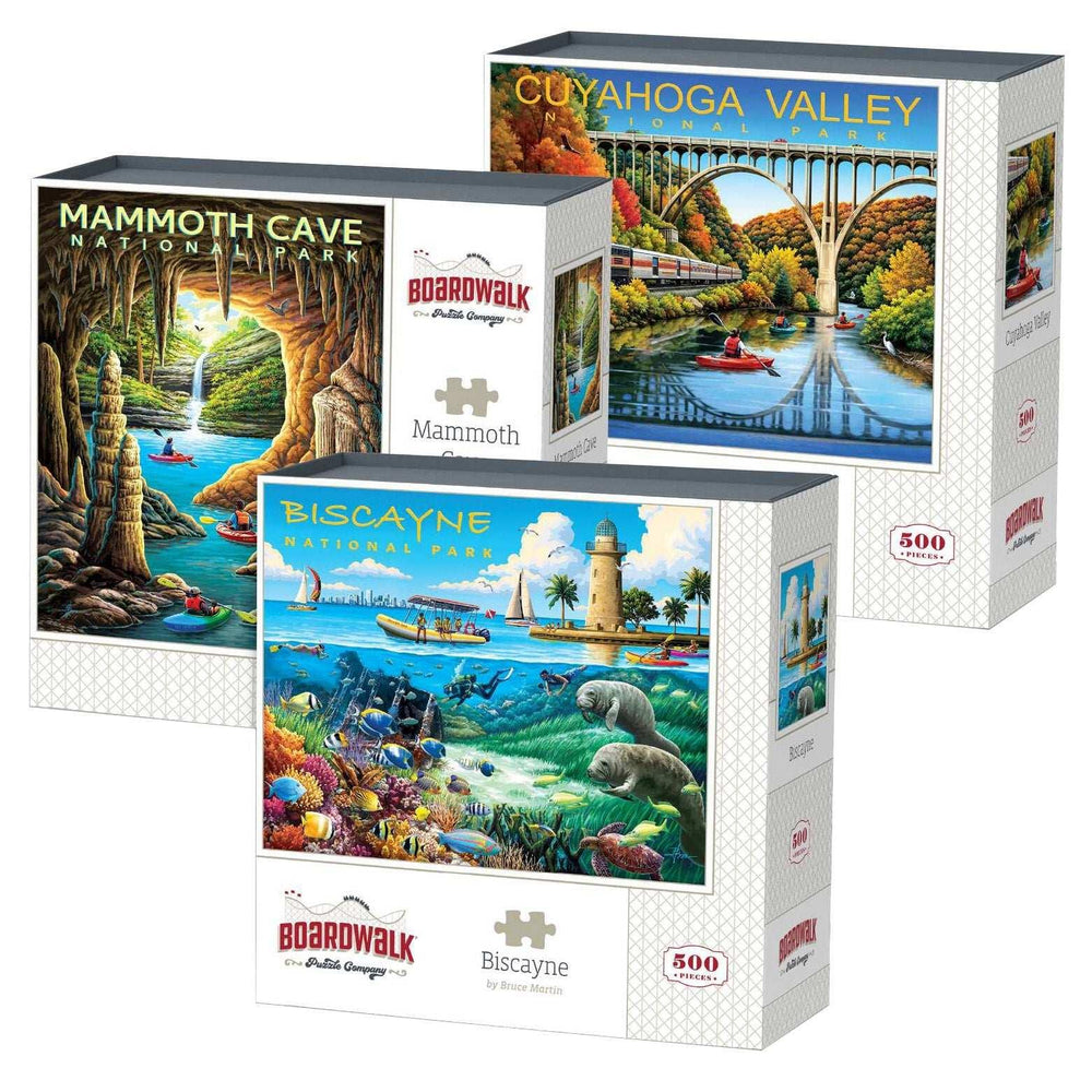 Boardwalk Assorted Jigsaw Puzzles, 3-pack - USA MEGA SHOP