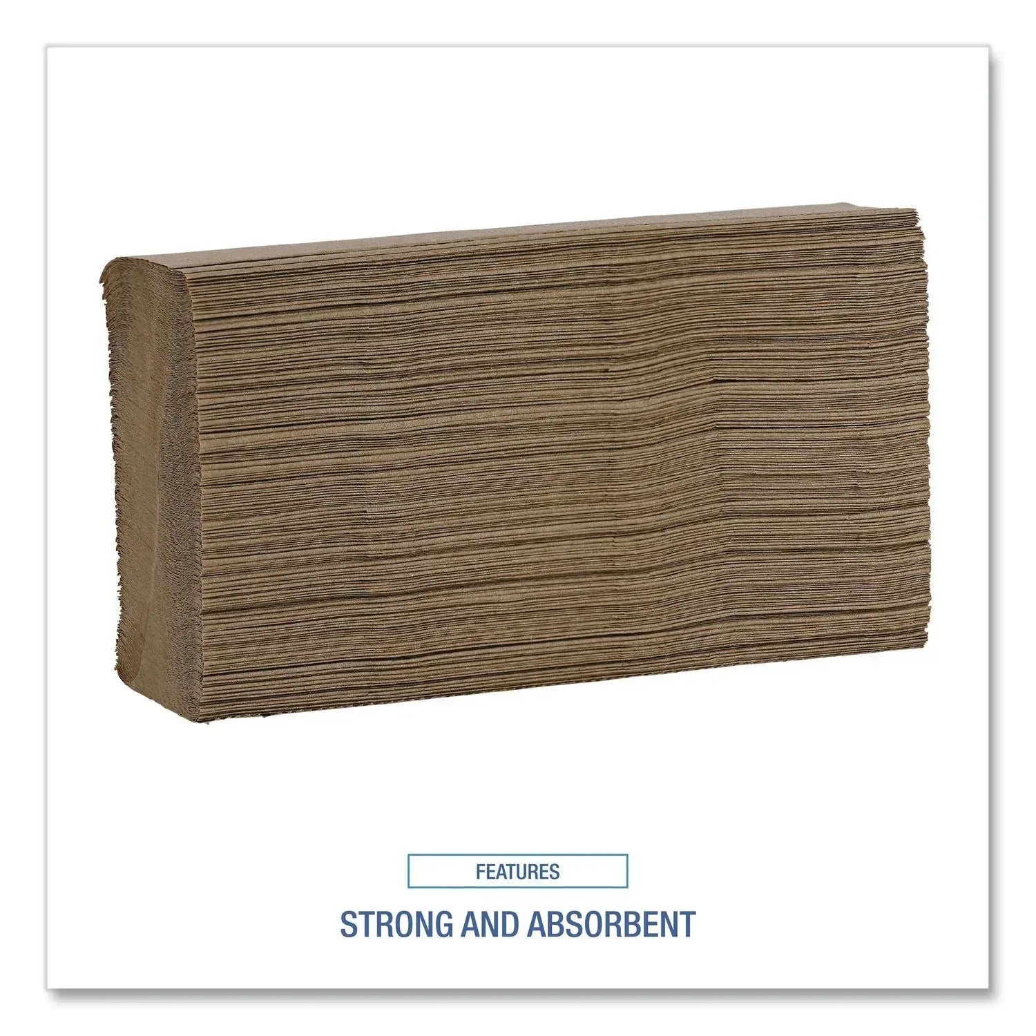 Boardwalk Multifold 1-Ply Natural Paper Towels 16 pks., 250 towels/pk.