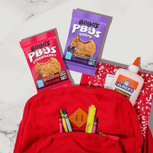 Oat snack variety pack: grape and strawberry snack bags with red pouch