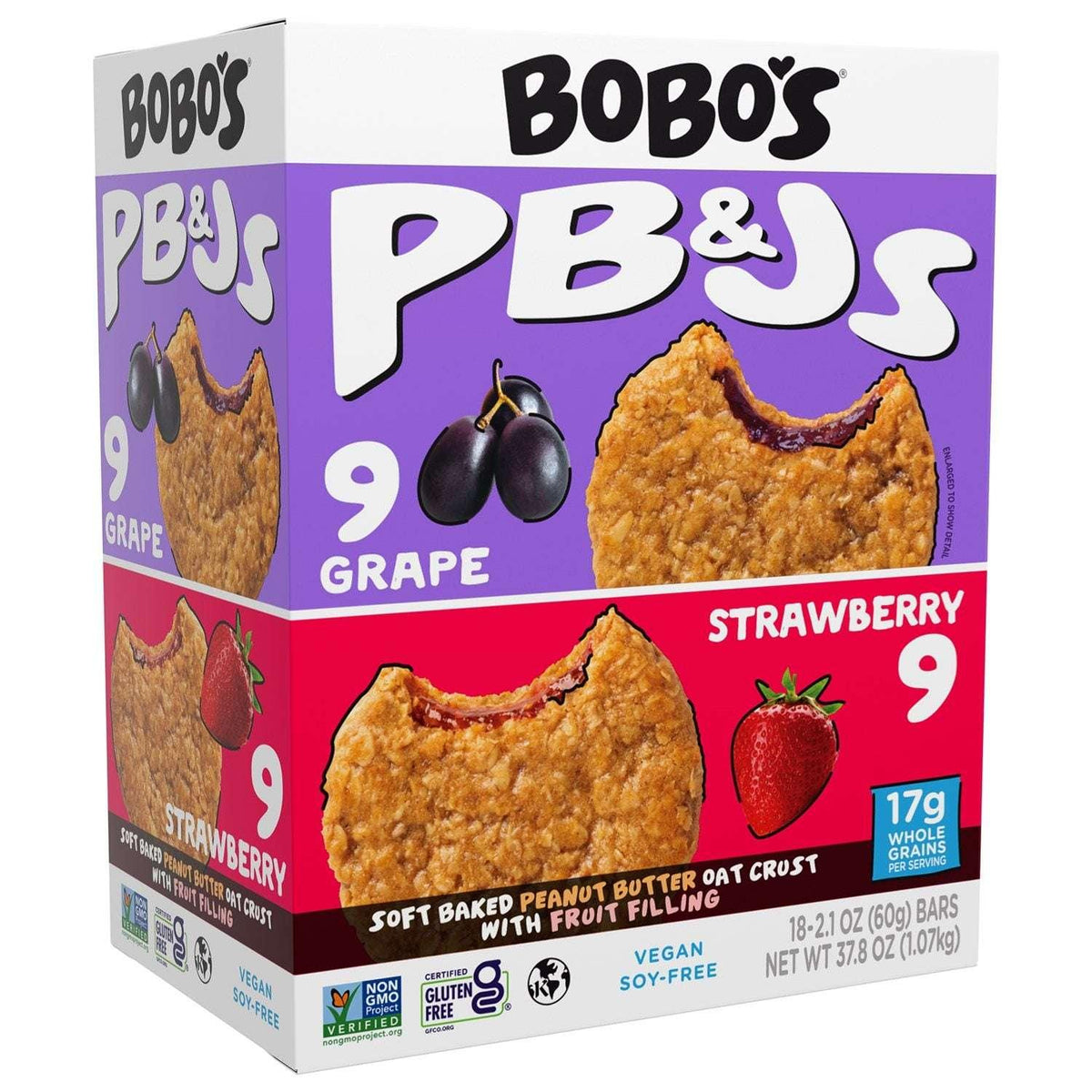 Bobo's PB&J Oat Snacks, Variety Pack, 18 pk. - USA MEGA SHOP