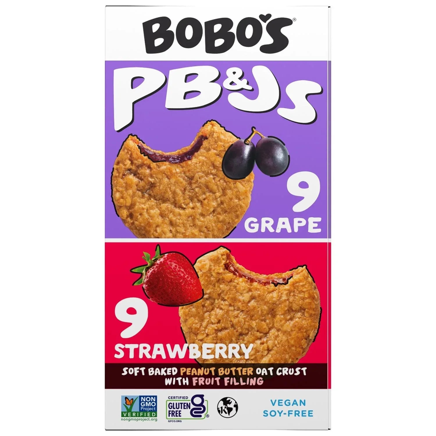Bobo's PB&J Oat Snacks, Variety Pack, 18 pk. - USA MEGA SHOP