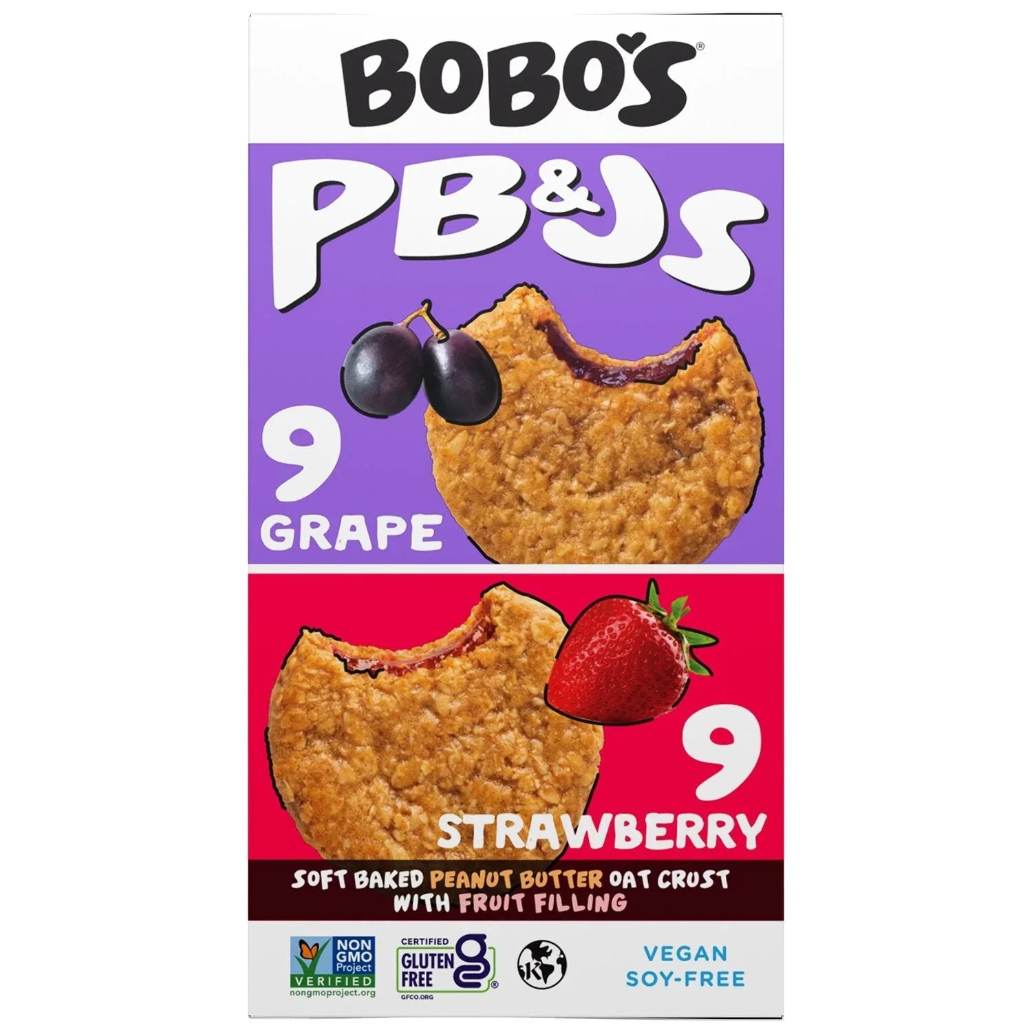 Bobo's PB&J Oat Snacks, Variety Pack, 18 pk. - USA MEGA SHOP