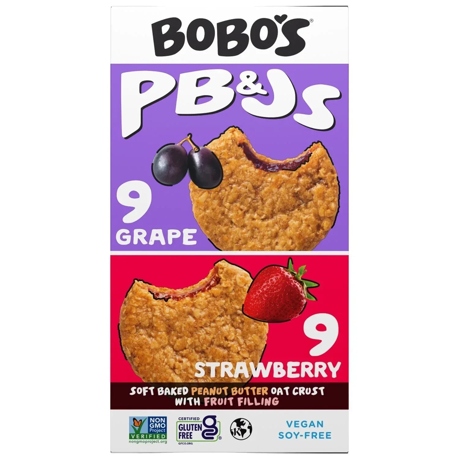 Bobo's PB&J Oat Snacks, Variety Pack, 18 pk.