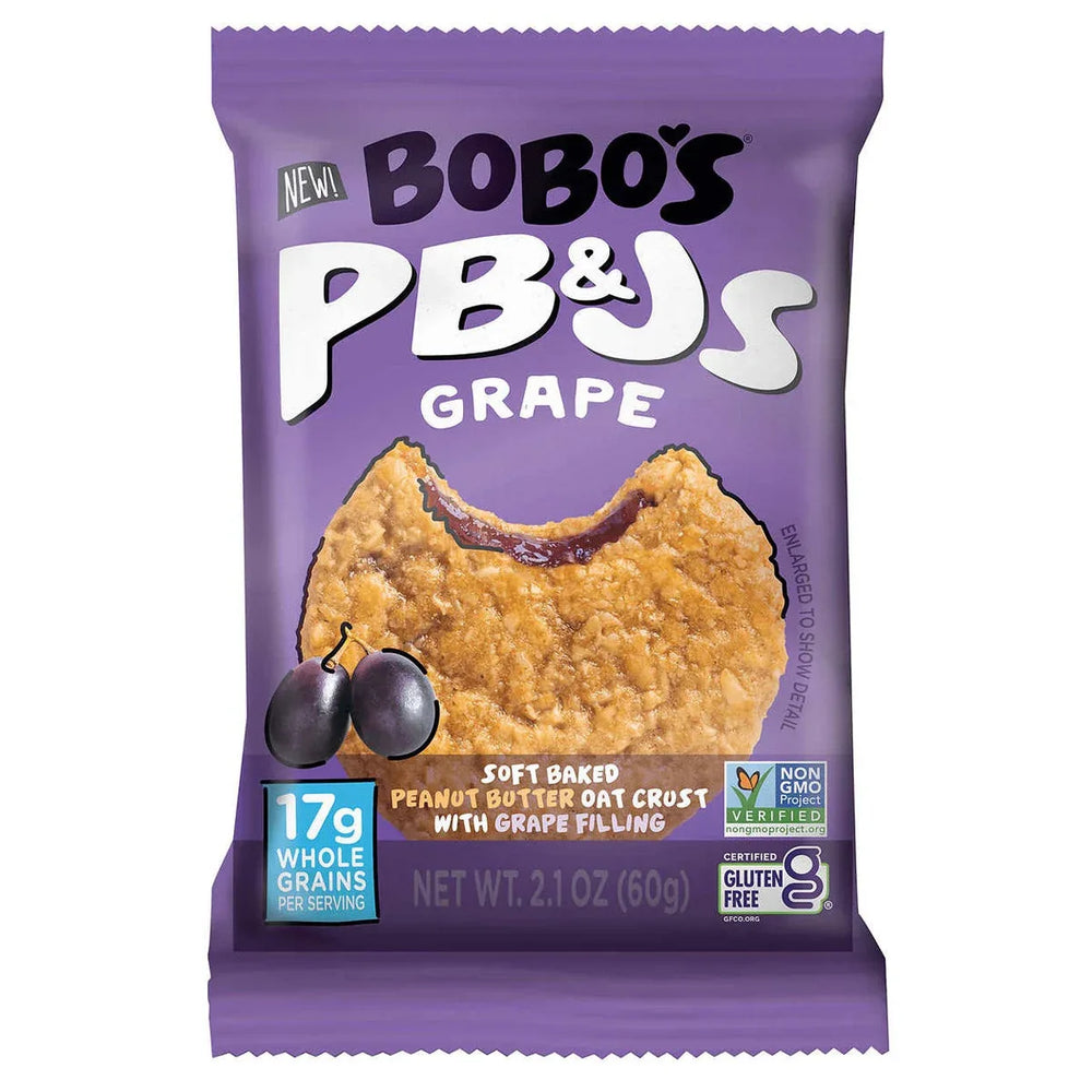 Bobo's PB&Js Oat Sandwich Bar, Variety Pack, 2.1 oz, 20-count - USA MEGA SHOP