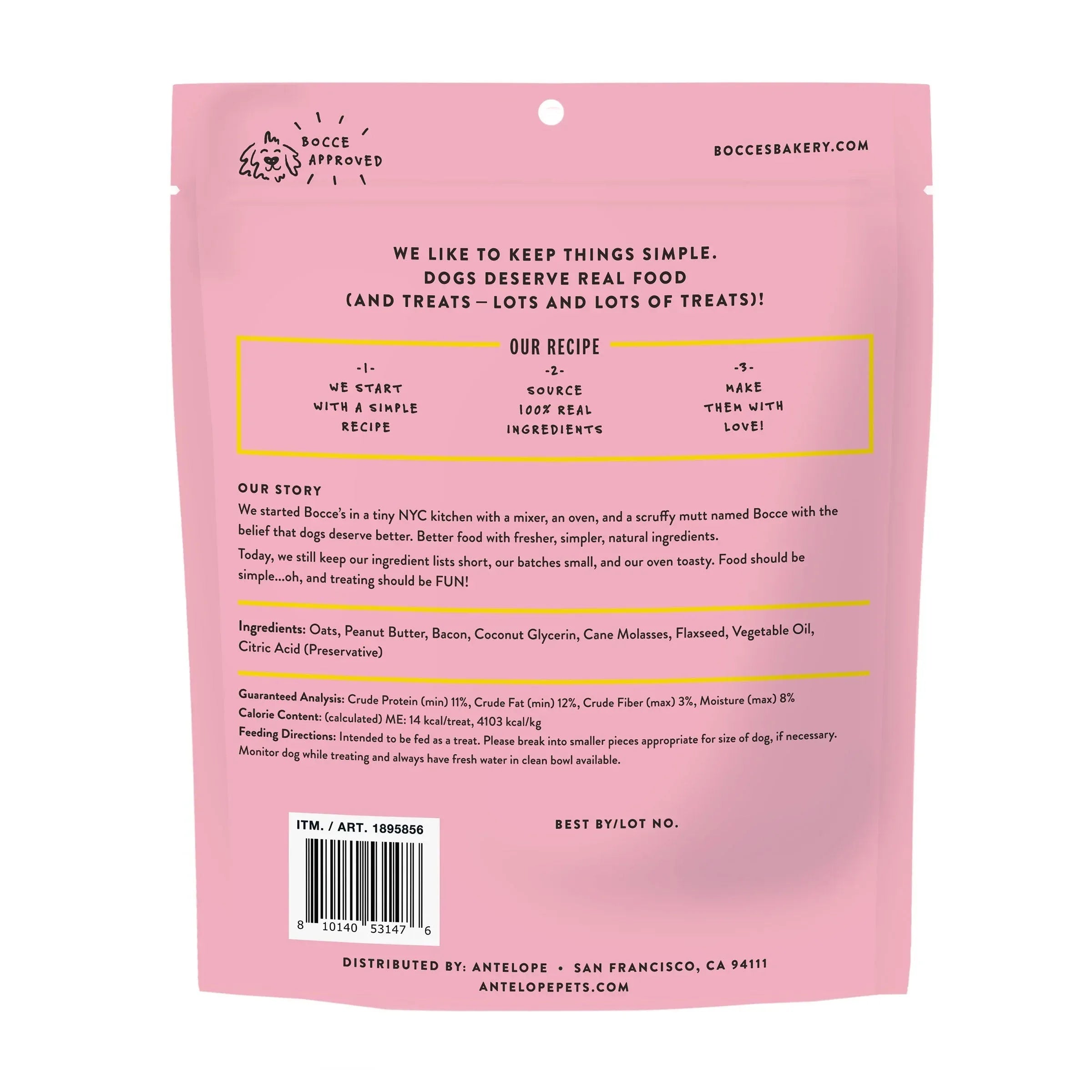Bocce's Bakery Bac'N Nutty Biscuit 2 lbs, 2-pack - USA MEGA SHOP