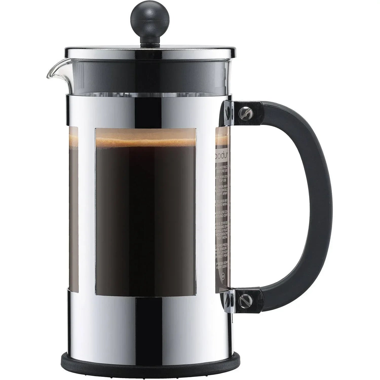 Bodum 17 oz Kenya French Press Coffeemaker, Stainless Steel, New