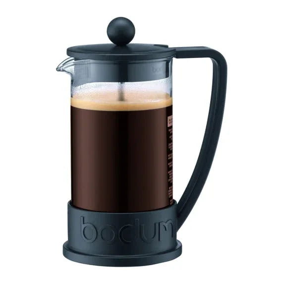 Bodum Brazil French Press Coffee Maker with Borosilicate Glass Carafe, 12 Ounce, Black - USA MEGA SHOP
