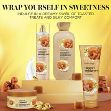 Bodycology caramel indulgence bath and shower set with bottles, jar, and bar soap pieces