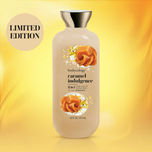 Bodycology caramel indulgence 2-in-1 body wash & bubble bath bottle, limited edition badge