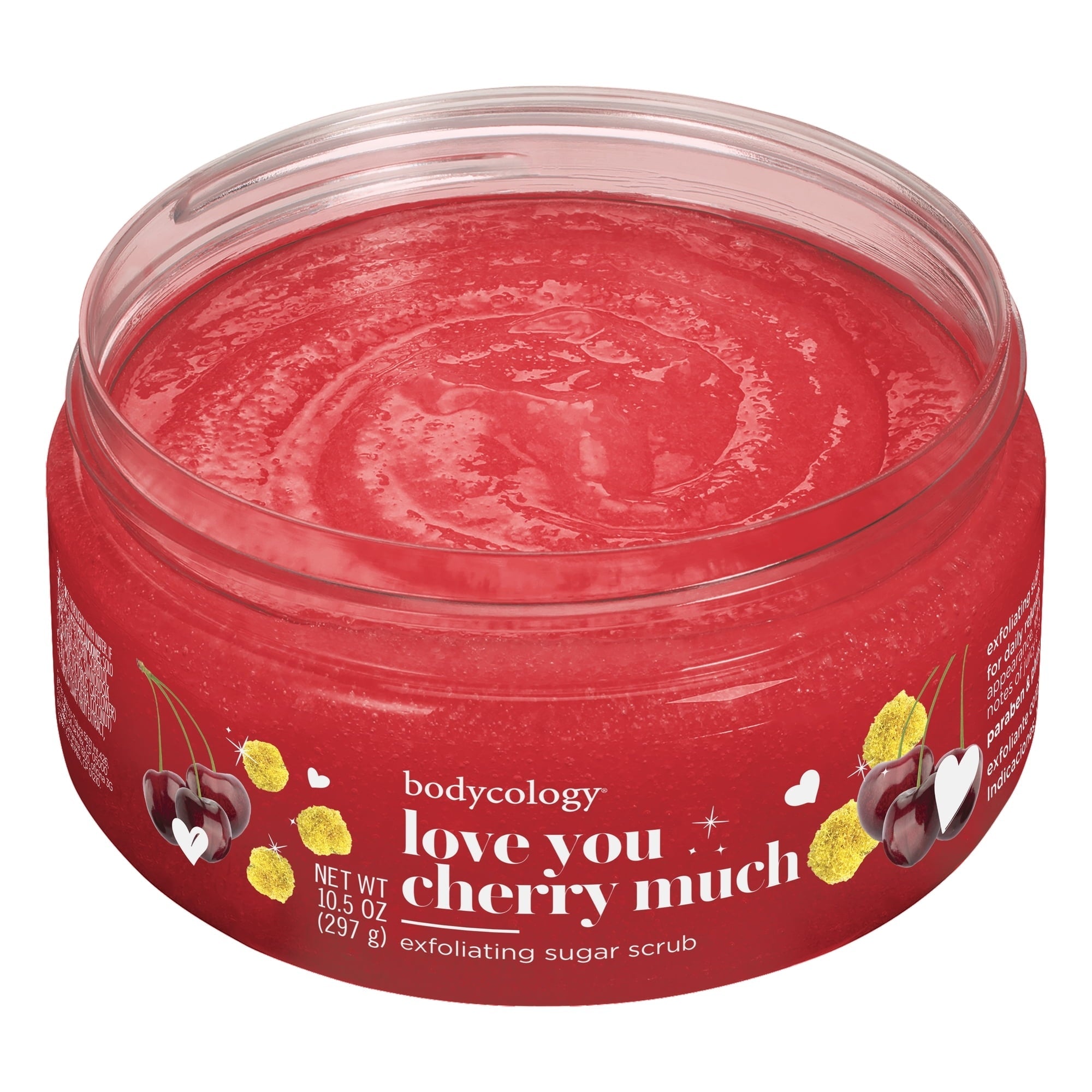 Bodycology Love You Cherry Much Exfoliating Sugar Scrub, 10.5 oz (4 PACK )