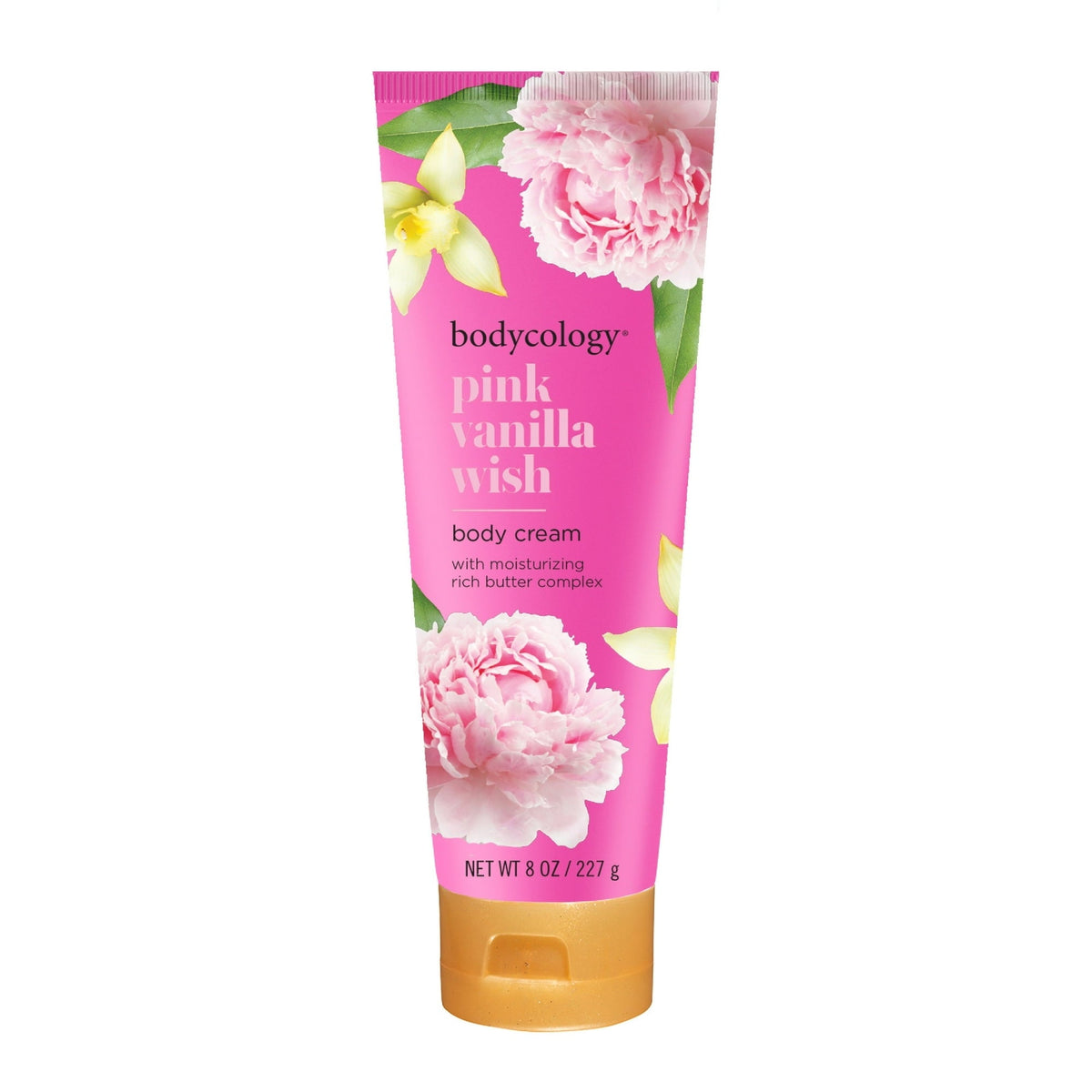 (5 pack) Bodycology Pink Vanilla Wish Shea Butter Body Cream 8 oz