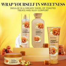 Bodycology caramel indulgence body cream set with multiple bottles and jar in golden tones