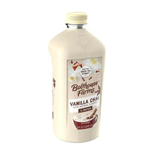 Bolthouse Farms Vanilla Chai soy beverage bottle, side view with front label.