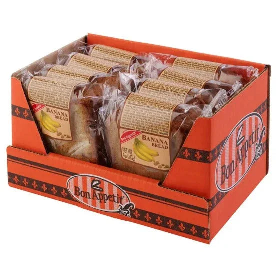 Bon Appetit, Banana Bread Slice, 4 oz, 8-Count - USA MEGA SHOP