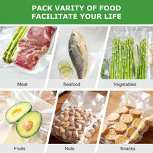 Vacuum sealer bags for meat, seafood, vegetables, fruits, nuts, and snacks
