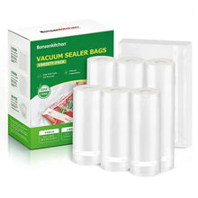 Vacuum sealer bags variety pack with white rolls and precut bags in box