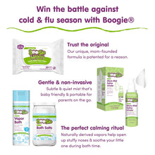 Boogie Micro-Mist Saline Inhaler bottle with white mist mask and product box