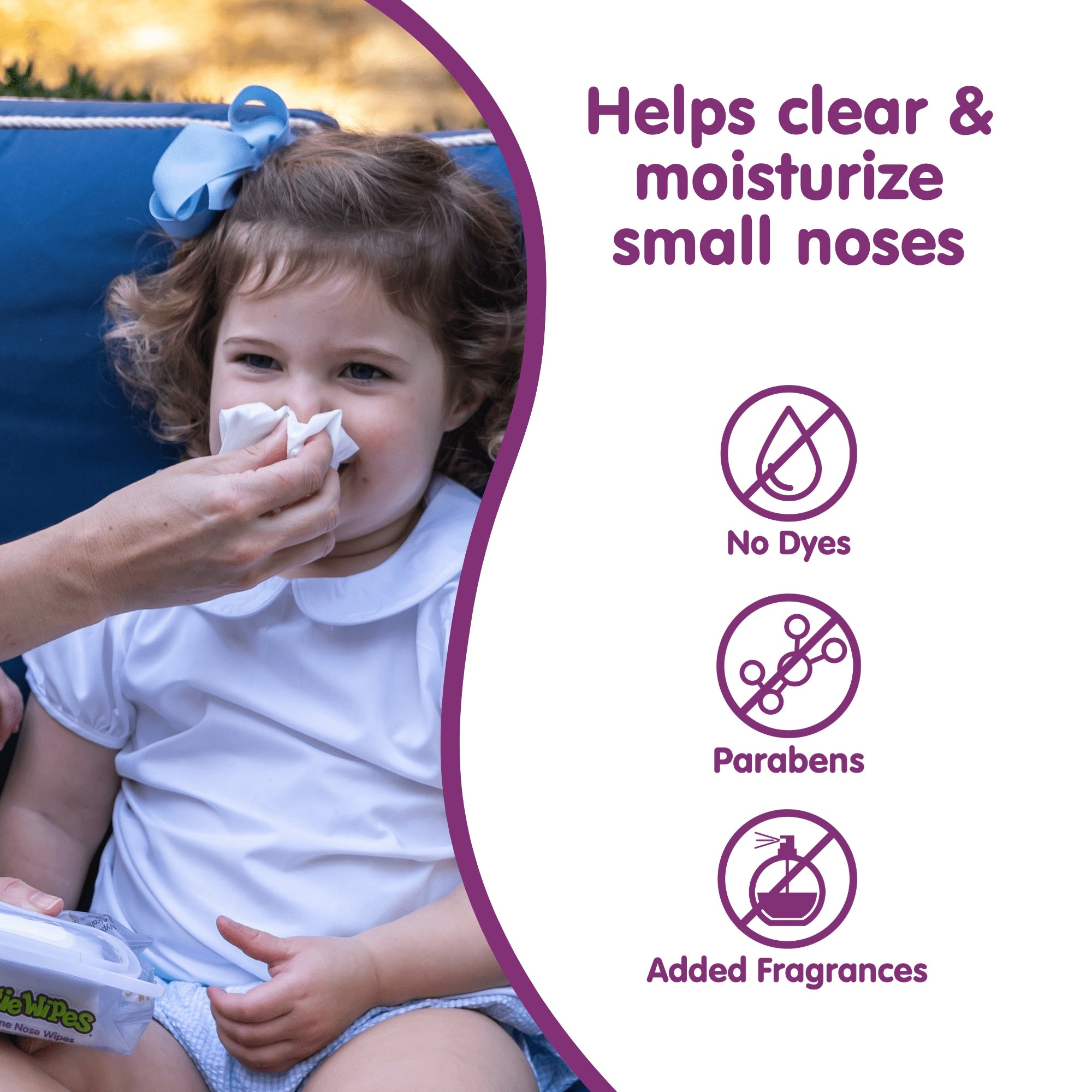 Boogie Wipes Saline Nose Wipes, Hypoallergenic & Alcohol-Free, Unscented, 30 Count