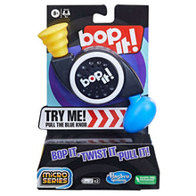 Bop It! micro series electronic game toy in retail box with circular pop panel