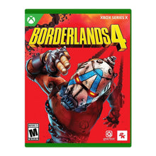 Borderlands 4 Xbox Series X game box with colorful character key art