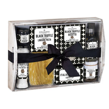 Luxury truffle tray set gift box with black truffle pasta, risotto, sauces and seasonings