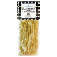 Black truffle flavoured linguine pasta bag with Borgo de Medici label, 250 g