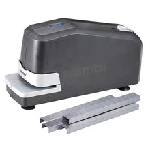 Bostitch electric stapler in black with base and front stapling area