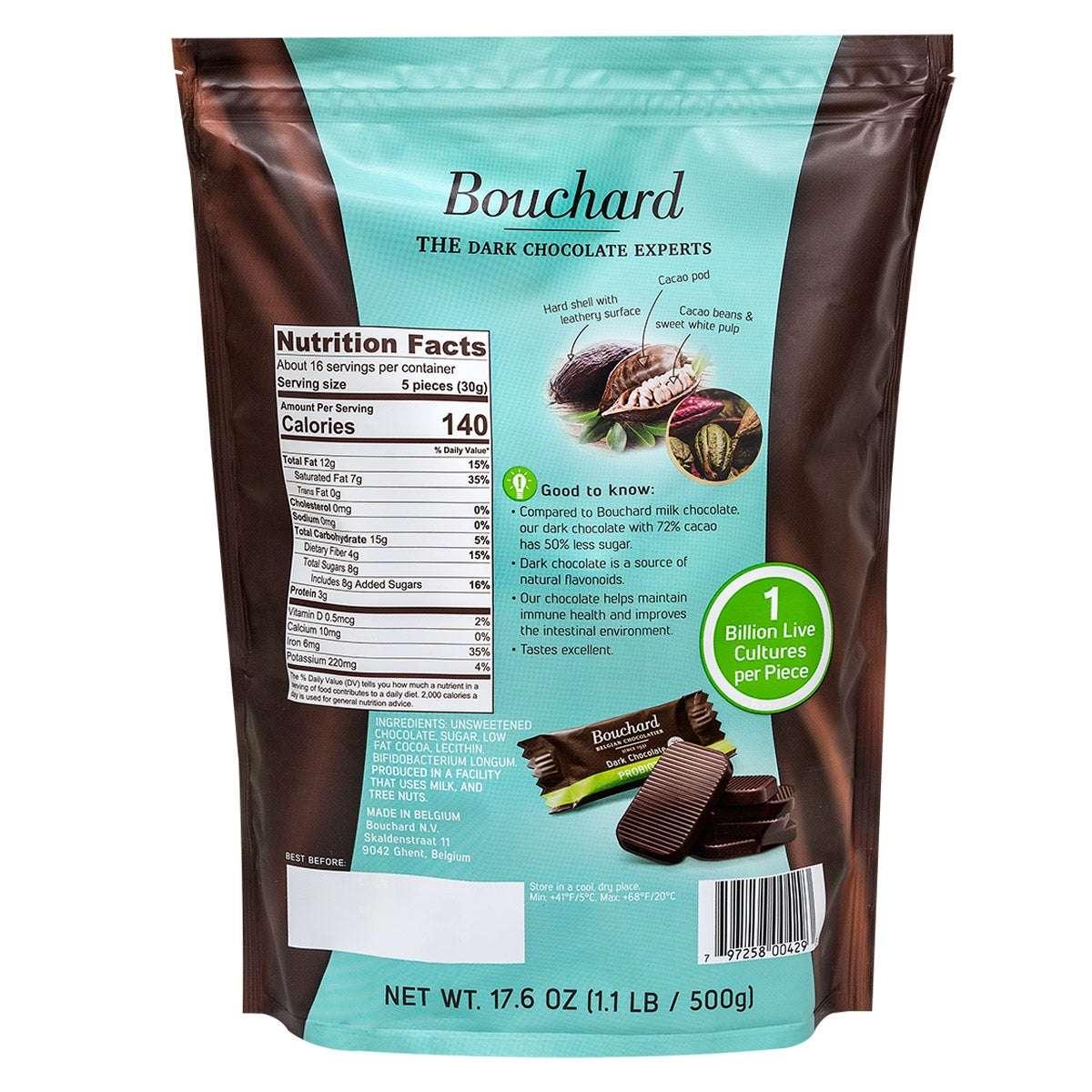 Bouchard Belgian Probiotic Chocolate 1.1 lb 2-pack - USA MEGA SHOP
