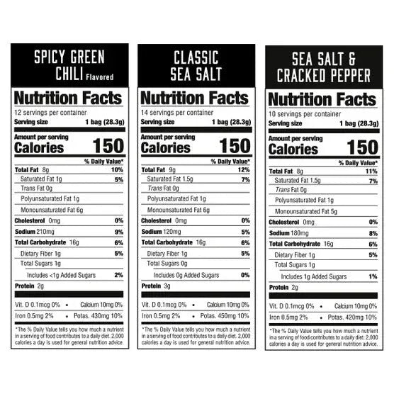 Boulder Canyon Kettle Style Potato Chips, Variety Pack, 1 oz, 36-count - USA MEGA SHOP