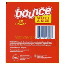 Bounce dryer sheet box back panel with barcode and ingredient information