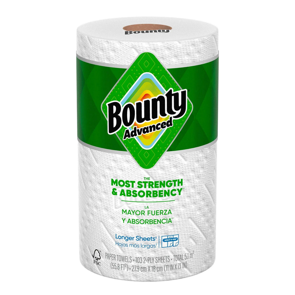 Bounty Advanced Paper Towels, 2-Ply, 103 Sheets, 12-count - USA MEGA SHOP