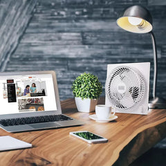 Black + Decker 9" Box Fan - White
