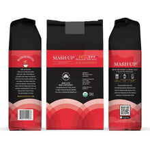Boyer's Coffee Mash-Up whole bean dark roast coffee bags, three-pack view