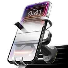 Bracketron AutoGrip universal vent phone mount holding a phone with spring cradle arms