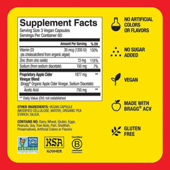 Bragg Apple Cider Vinegar Supplement Capsules, 180 ct.