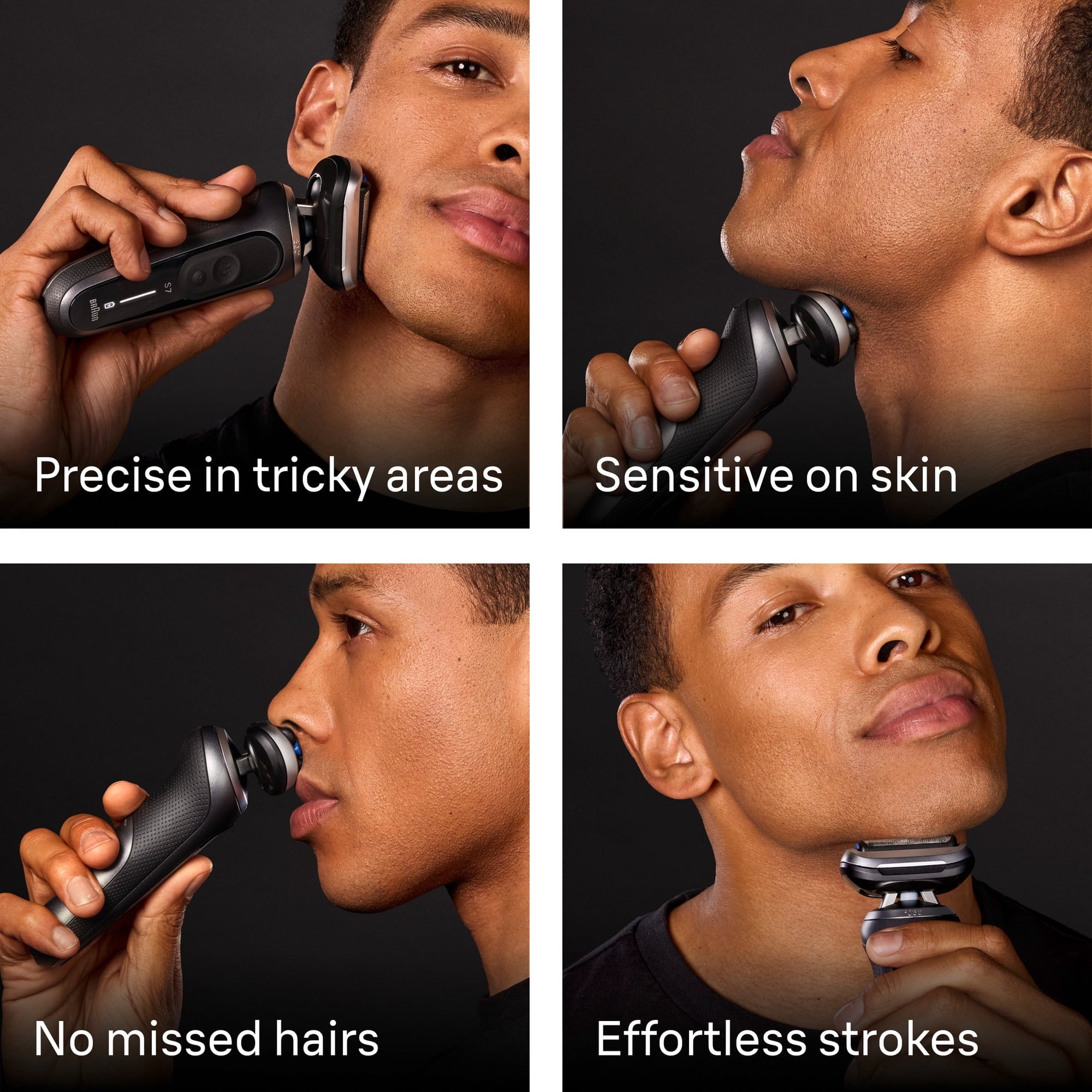 Braun Electric Razor for Men Series 7, Electric Shaver, 4-in-1 Clean & Charge Center, Travel Case, S7 7171cc