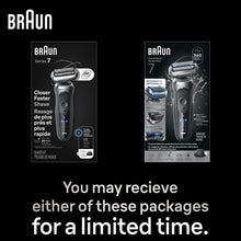 Braun Series 7 shaver package showing two retail box options