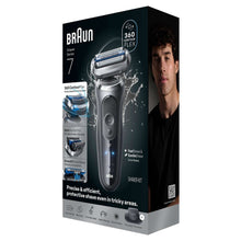 Braun Series 7 electric shaver box with precision trimmer