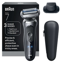 Braun Series 7 electric shaver with charging dock and protective cover