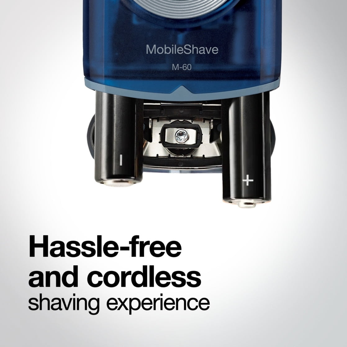 Braun M60b Mobile Battery Powered Electric Shaver for Men