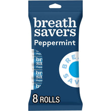 Breath Savers Peppermint sugar-free breath mints, 8-roll pack (blue pouch)