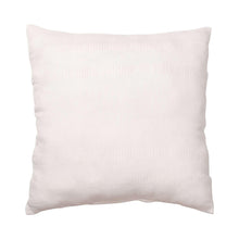 Light cream decorative pillow, solid textured weave