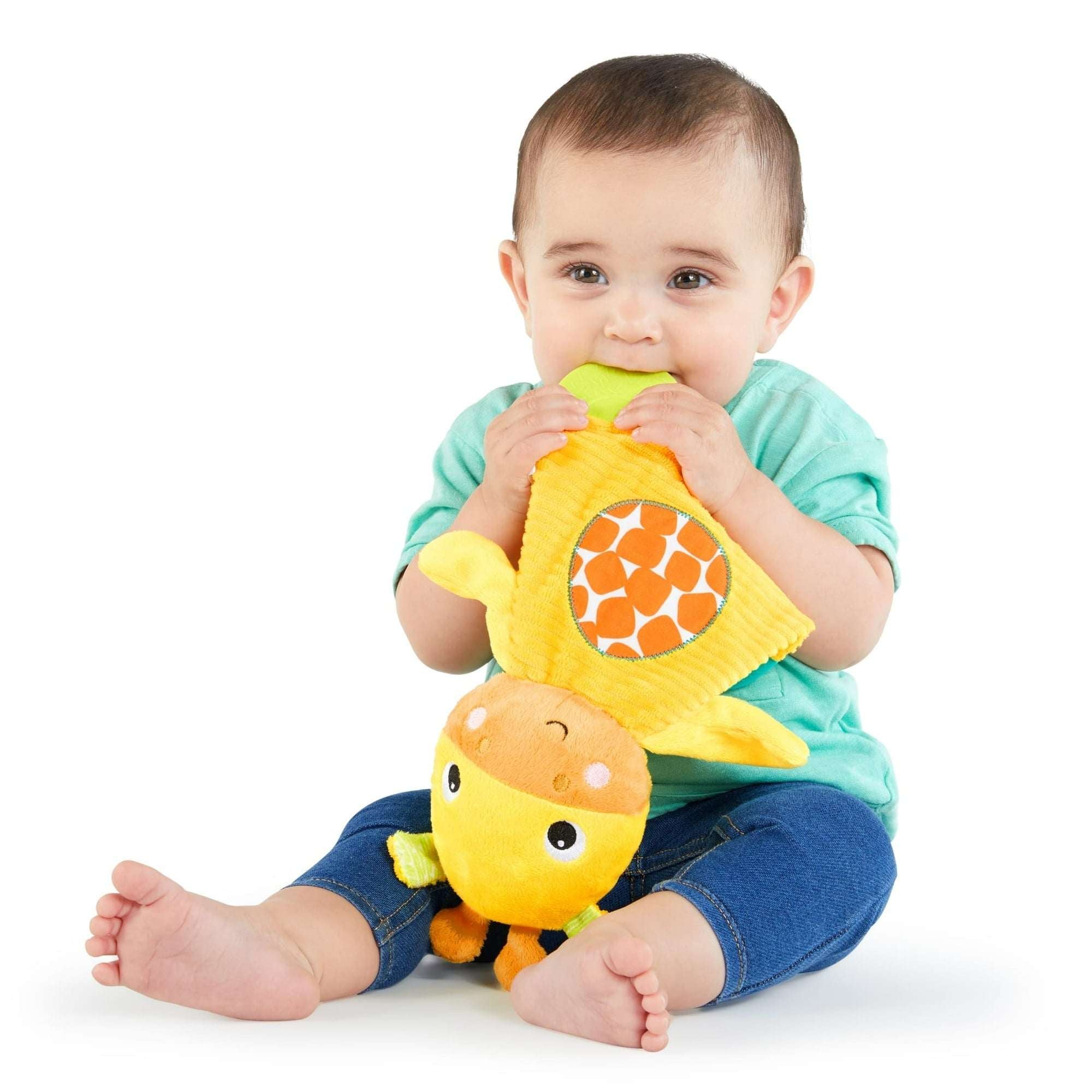 Bright Starts Snuggle & Teethe Plush Teether - Unisex, Ages Newborn +