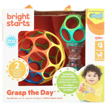 Bright Starts Grasp the Day toy gift set box with two ring rattles