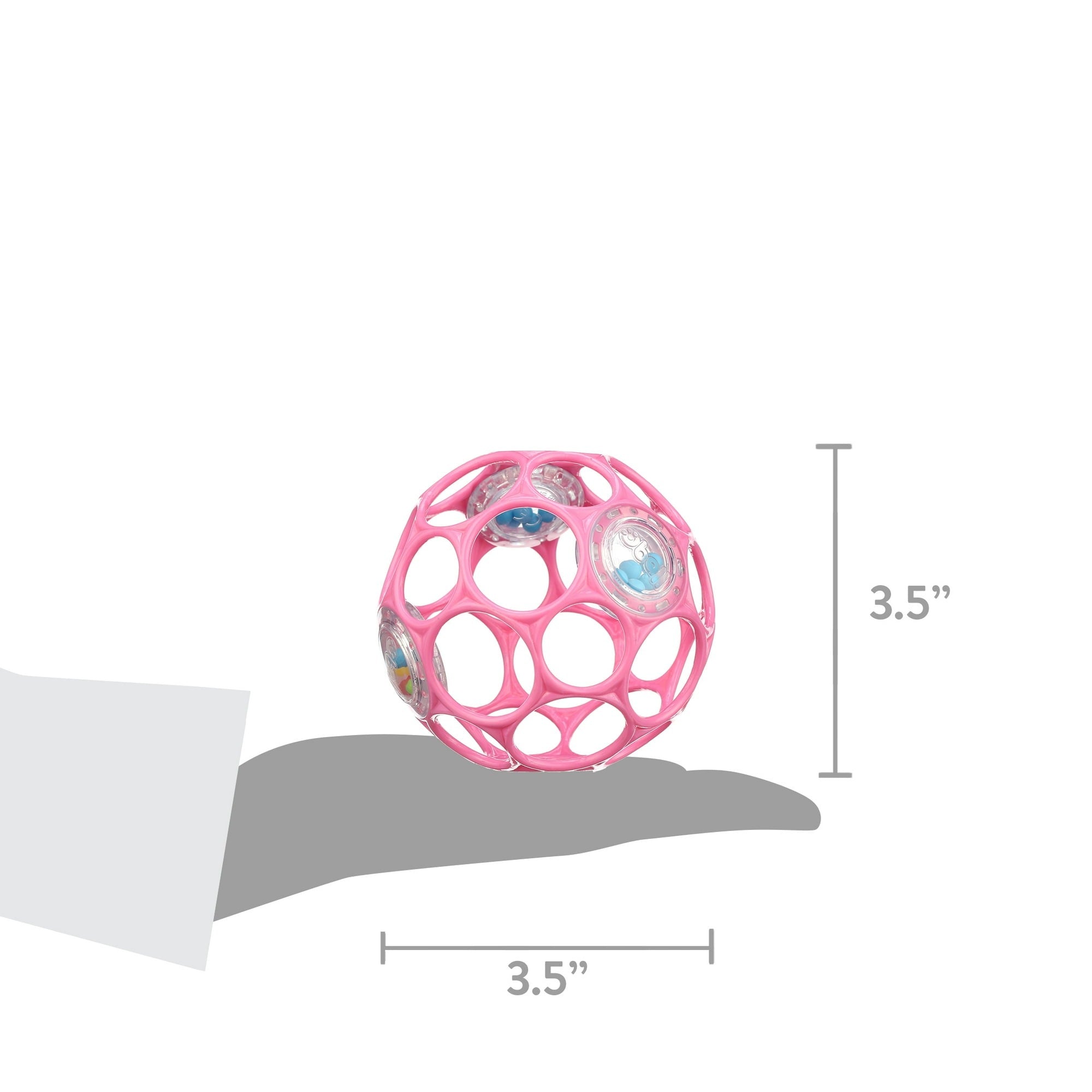 Bright Starts Oball Rattle Easy-Grasp Toy - Pink