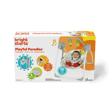 Bright Starts Playful Paradise portable compact baby swing gift box