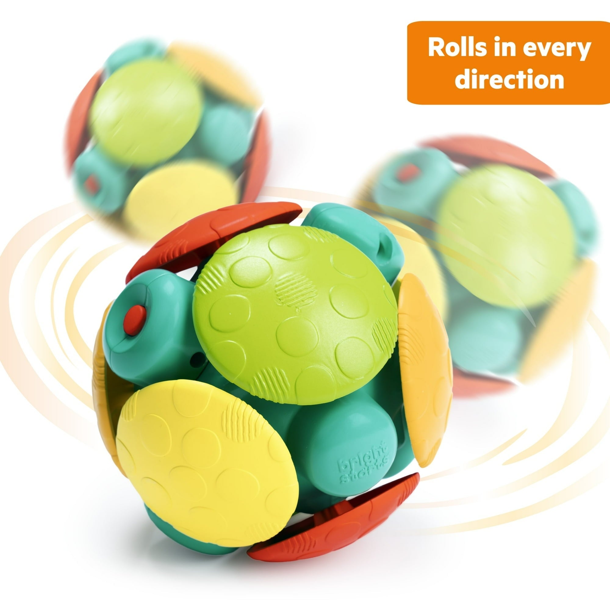 Bright Starts Wobble Bobble Crawl & Chase Baby Activity Ball Toy, Unisex, Ages 3 Months +