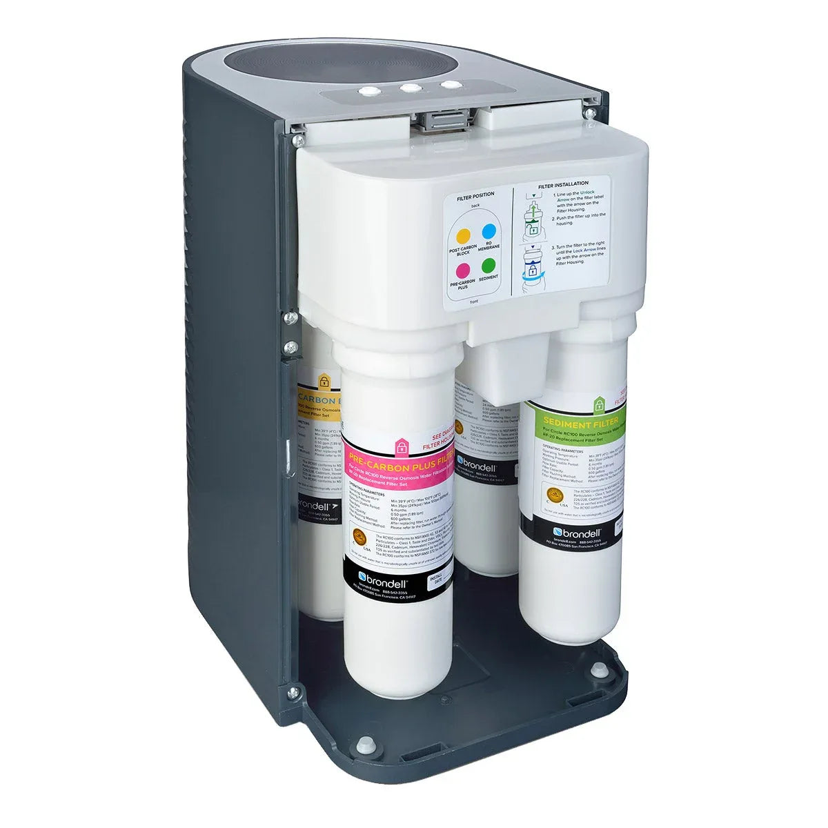 Brondell Circle Reverse Osmosis Water Filtration System - USA MEGA SHOP