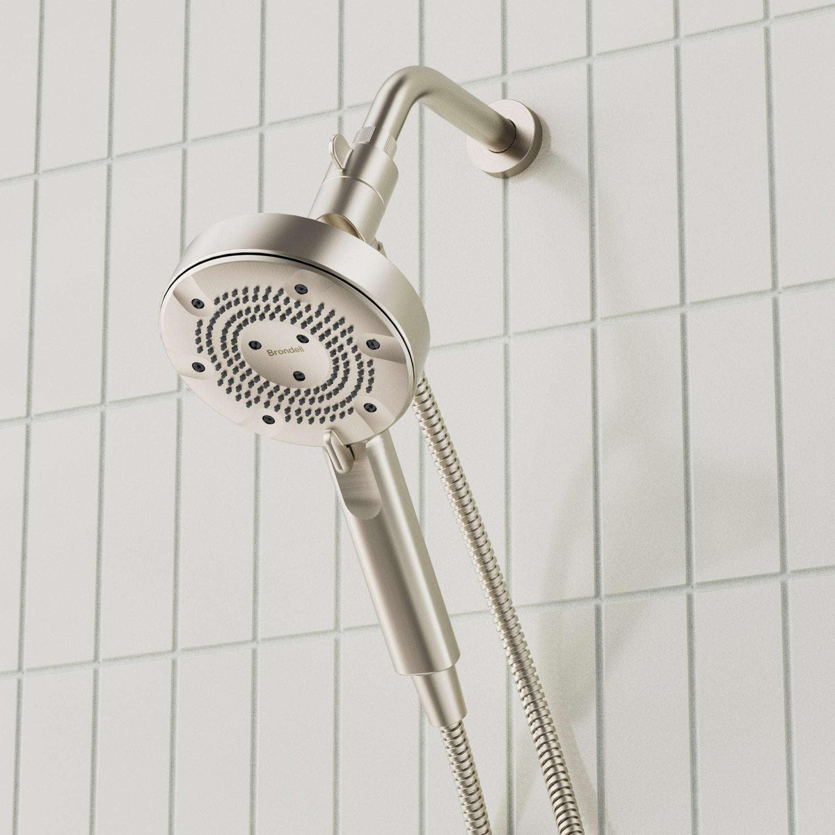 Brondell Nebia Merritt 5-setting Handheld Shower Head with HaloNetic Double Docking System - USA MEGA SHOP